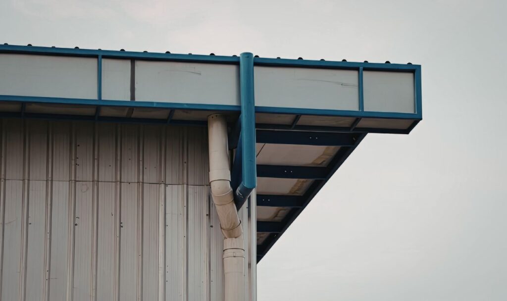 Gutter Hanger Bracket of a warehouse.