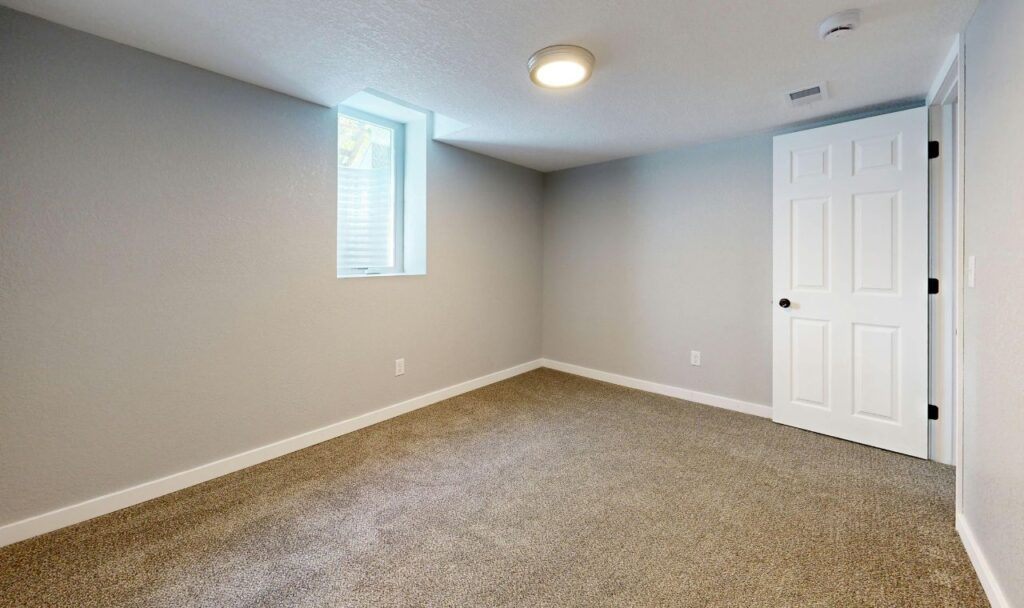 A brown wall to wall carpet after our carpet cleaning service.